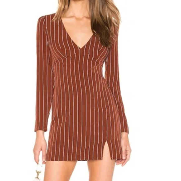 Revolve Privacy Please Curtis Dress Striped Long Sleeve Mini NWT S - Picture 1 of 9